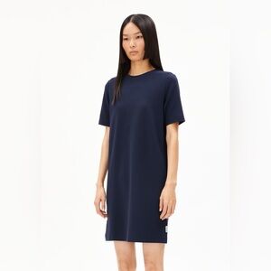 ARMEDANGELS Navy Short Sleeve T-Shirt Dress - Size M